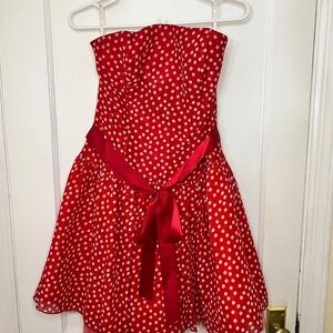 Jessica McClintock Vibrant Red Dress